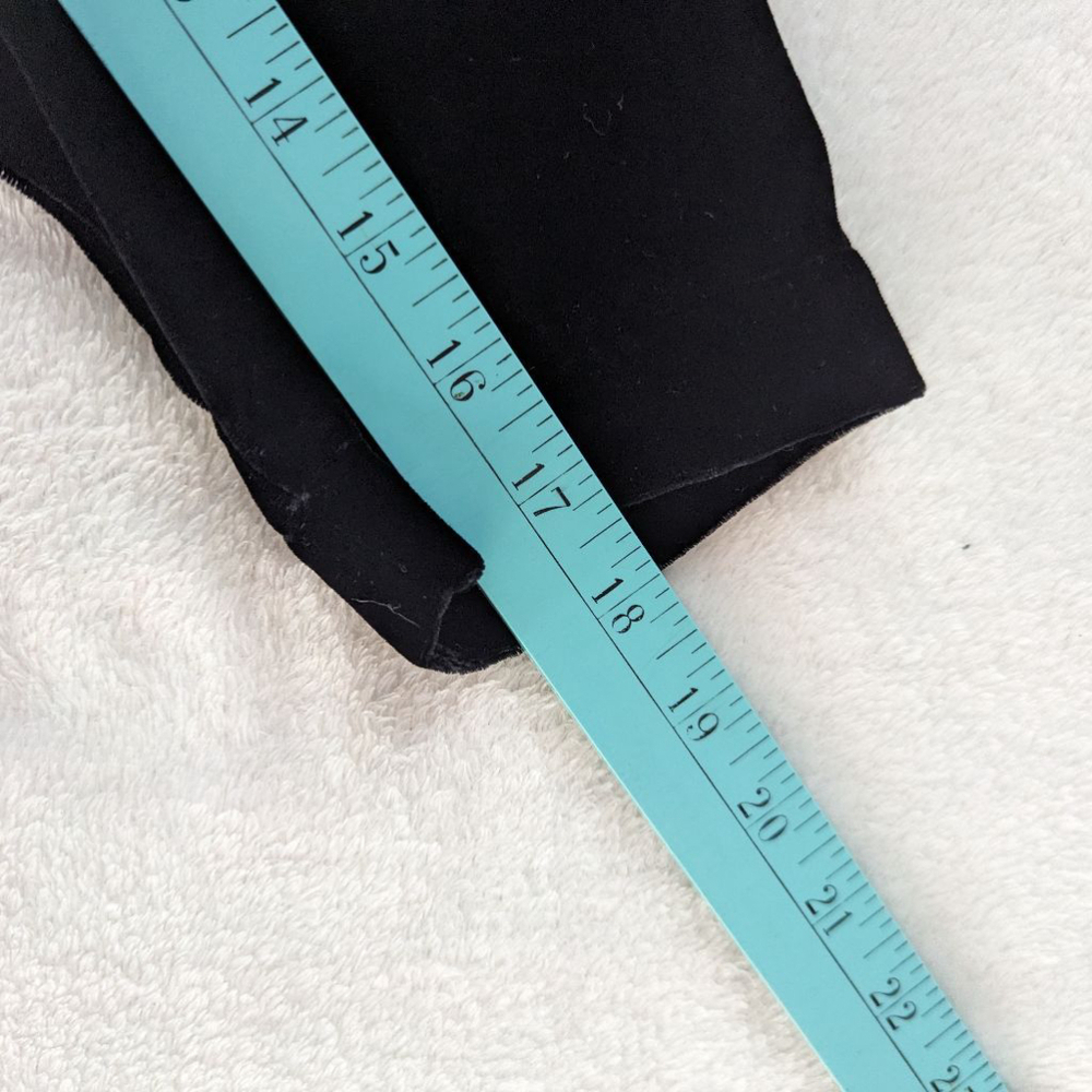 Heidi Merrick Long Sleeve Velour Dress Xs Black — image 8 of 8
